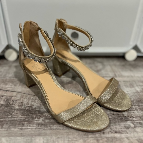 Gold Kitten Block Heel - Picture 4 of 4